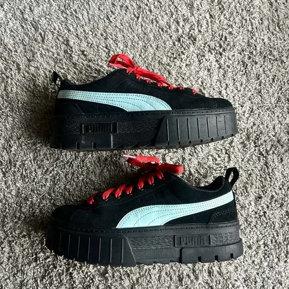 Puma Dua Lipa Suede Platform Sneakers - Picture 3 of 6